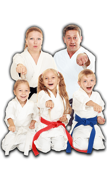 Martial Arts Lessons for Families in Brookfield  - Sitting Group Family Banner