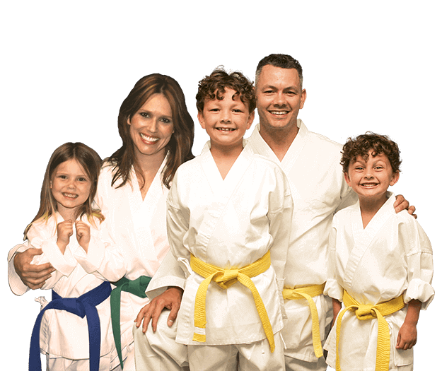 Martial Arts Lessons for Families in Brookfield  - Group Family for Martial Arts Footer Banner